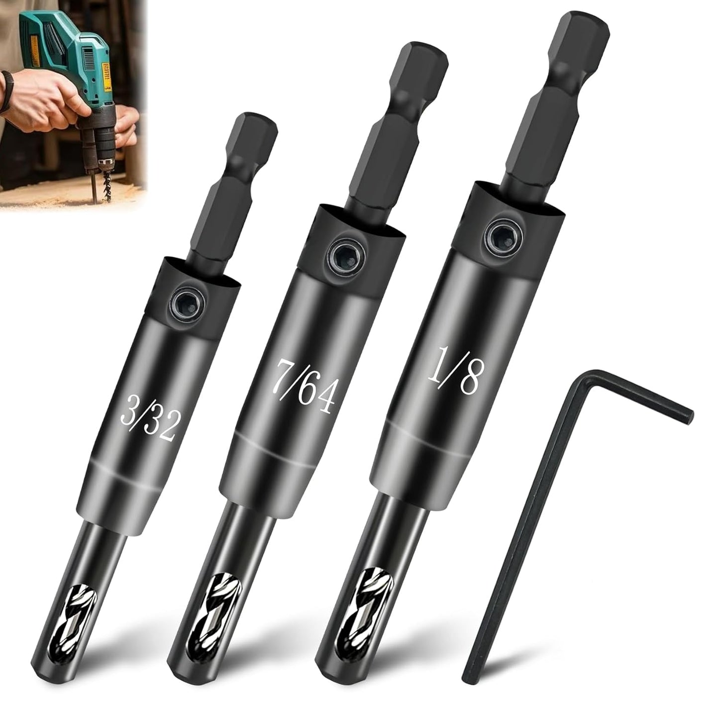 🔥2026 Upgraded Self Centering Drill Bit Set
