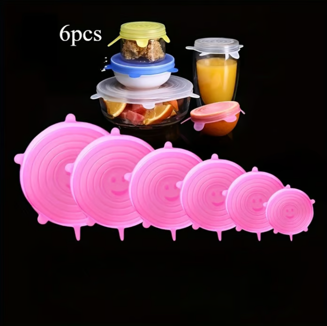 🔥Adpartner Silicone Lids for Food Storage (6-Pack)