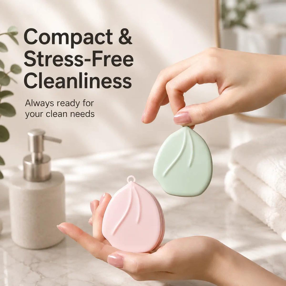 Cute Peach-Shaped Portable Soap Sheet Holder, Double-Layer Travel Soap Case ✅