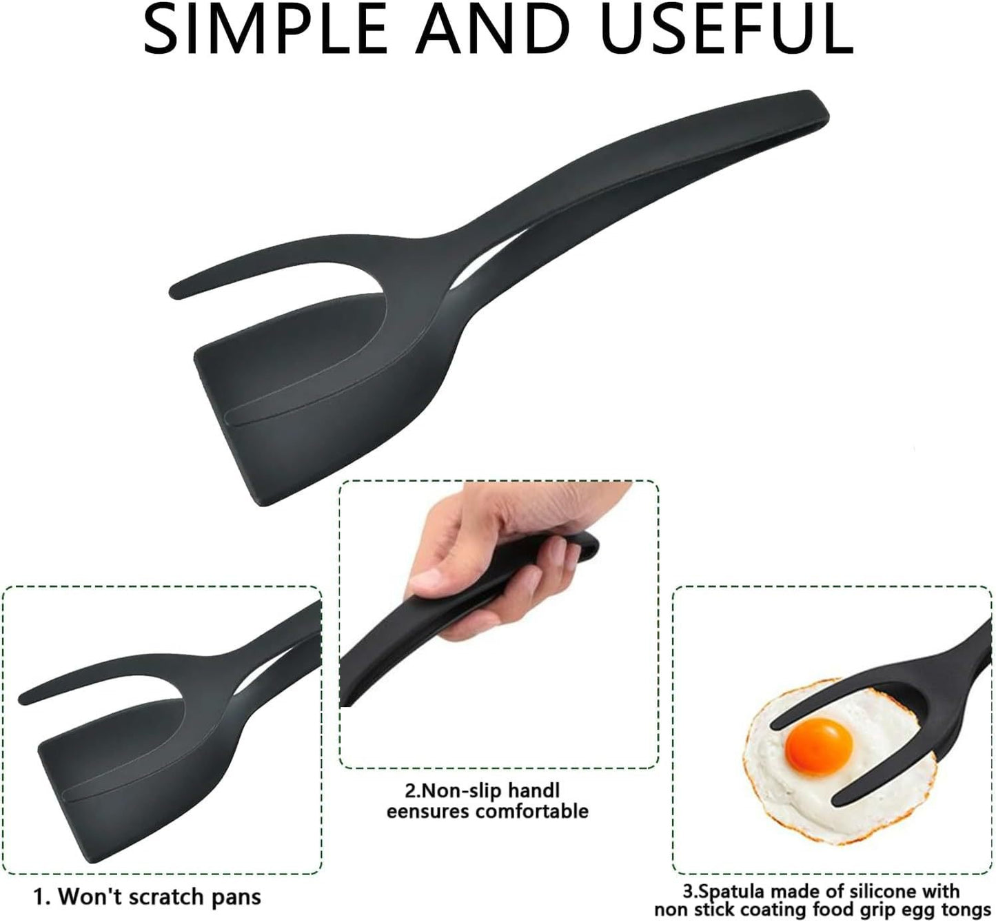 🥞2‑in‑1 Egg & Steak Spatula Clip