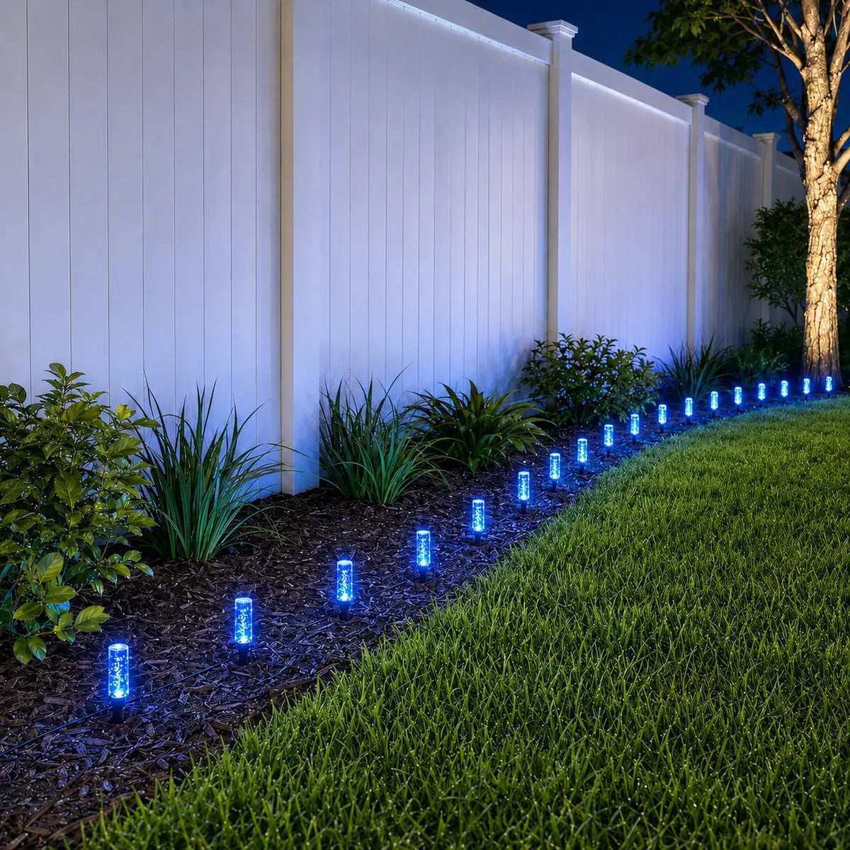 Set of 20 LED Solar Garden Stake Lights