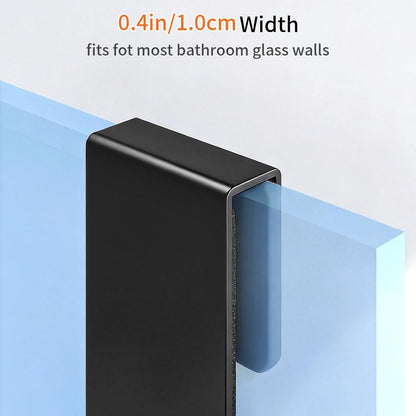 Shower Door Hooks Fit 3/8' (10mm) Glass Door, 2 Pack