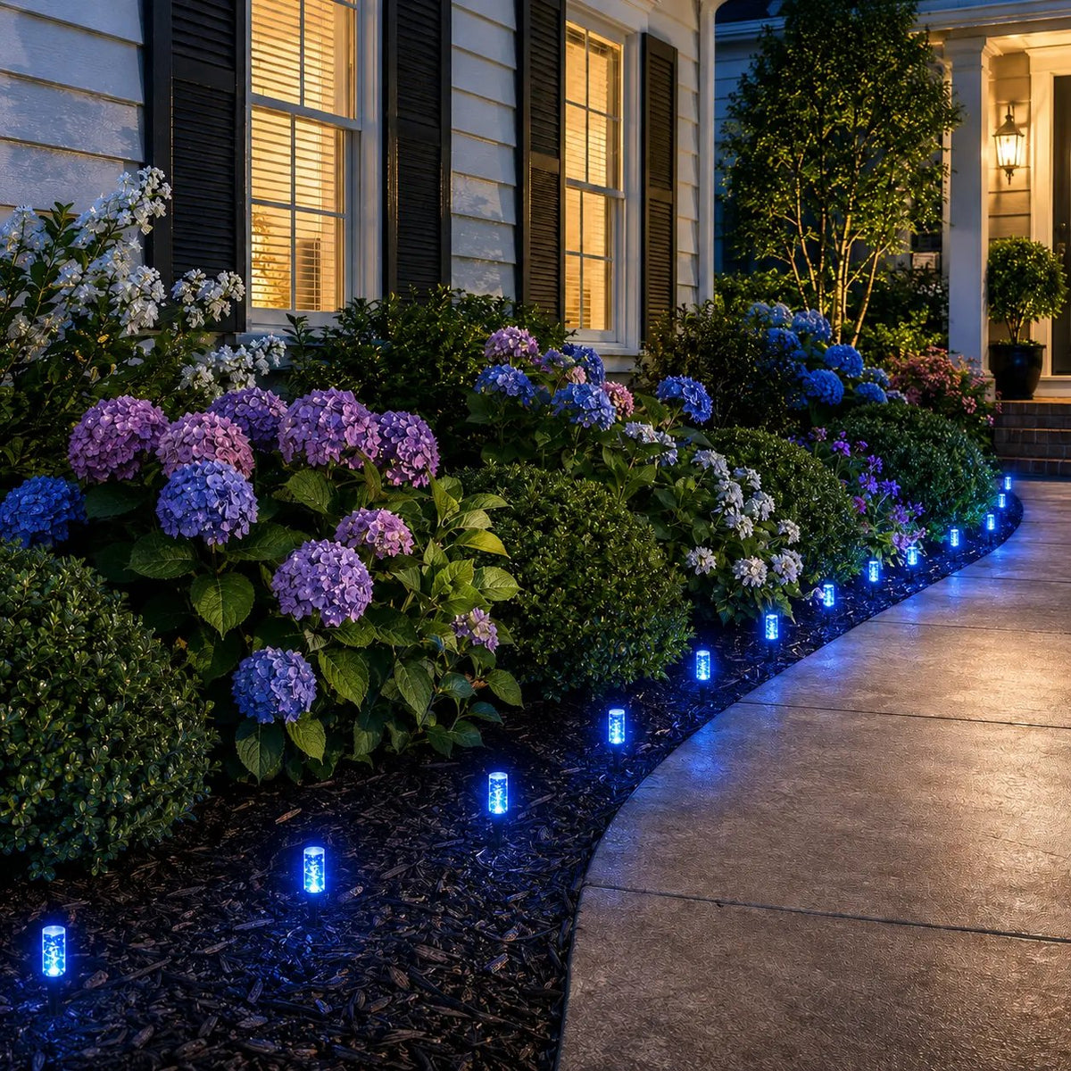 Set of 20 LED Solar Garden Stake Lights