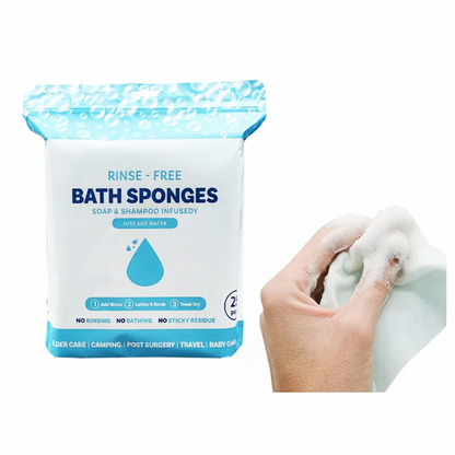 🏆Flash Sale⚡ 50K+  🌈Disposable Rinse-Free Bathing Wipes🧼
