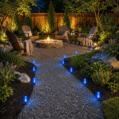 Set of 20 LED Solar Garden Stake Lights