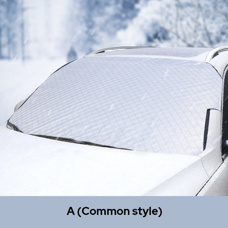 🚗Limited Time Promotion 50% OFF ✨ 4-Layer Magnetic Windshield Car Cover - Thermal Insulation & Frost Protection with Easy Installation ❄️🔗