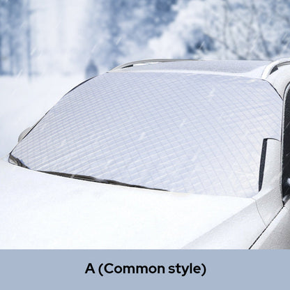 🚗Limited Time Promotion 50% OFF ✨ 4-Layer Magnetic Windshield Car Cover - Thermal Insulation & Frost Protection with Easy Installation ❄️🔗
