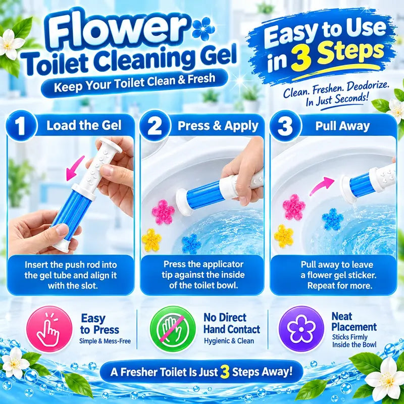 🔥Last Day 70% OFF 🔥3-Tubes Toilet Gel Stamp Box  Deodorizing Bathroom Freshener