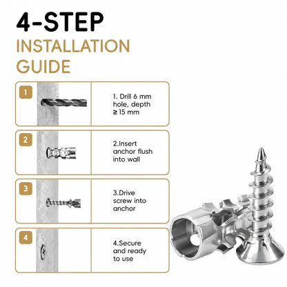 High Strength Hinge Repair Screws | 6×14mm Door Hinge Thread Repair Screws Kit
