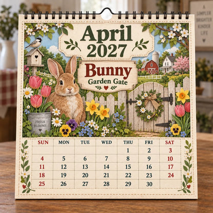🐄 2027 Farm Animals & Country Life Wall Calendar
