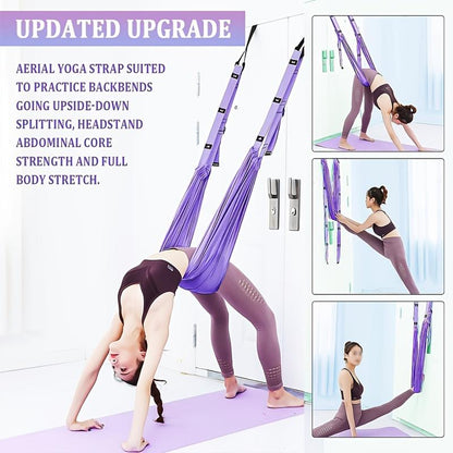 Daily Home Stretch Routine✨, Door‑Hanging Yoga Band for Muscle Relaxation & Body Wellness💪