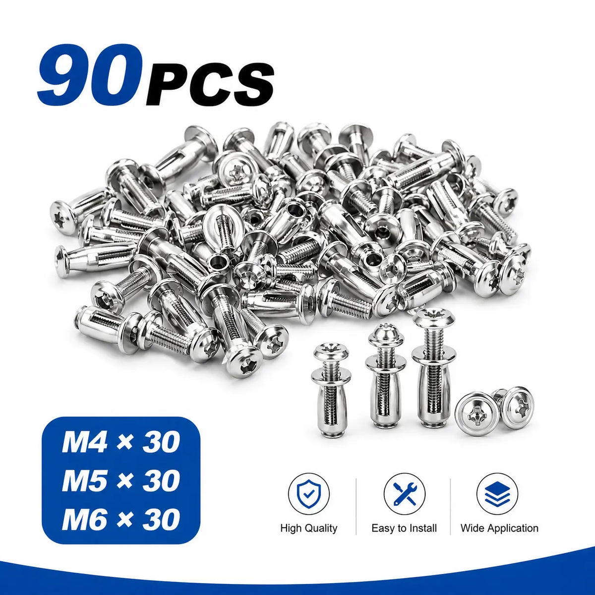 🔩 31Pcs Heavy-Duty Carbon Steel Petal Jack Nut Assortment Kit