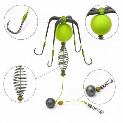 🎣 Anti‑Snag Floating Explosion Hook Rig for Carp & Catfish