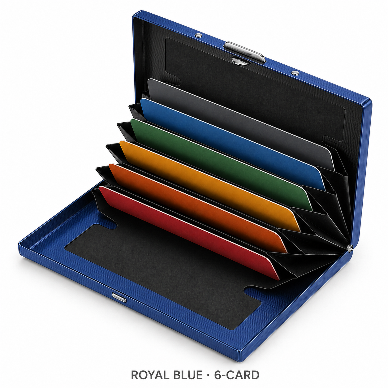 🔒 RFID-Blocking Stainless Steel Card Wallet – 6/10-Card Slim Organizer