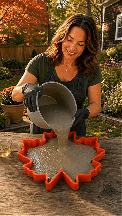 💥 LAST DAY 49% OFF – 🌿 Reusable Decorative Garden Stepping Stone Mold – Make Your Garden Truly One of a Kind