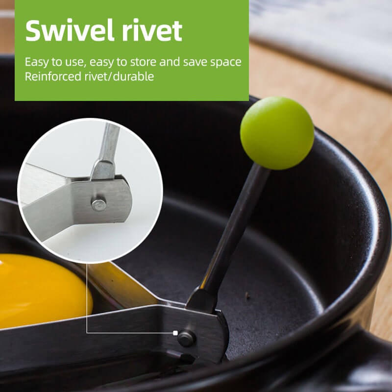 🍳 Stainless Steel Egg Rings and Pancake Molds 5 Shapes