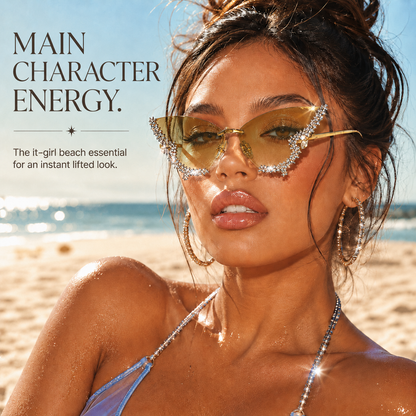 GlowButterfly™ Rimless Rhinestone Sunglasses
