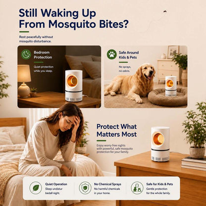 Chemical Free Safe for Kids Pets, Indoor Bedroom Mosquito Killer