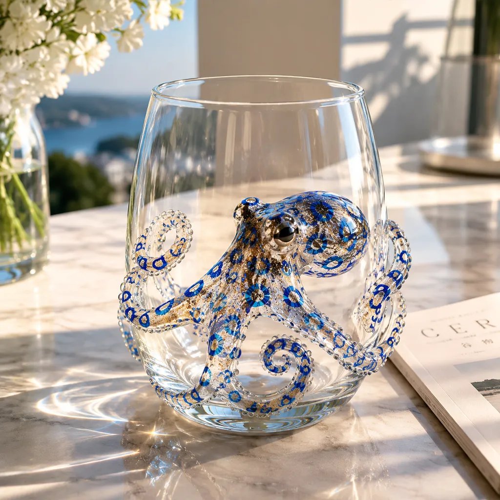 🎁The Perfect Beach House Gift🌊3D Ocean Animal Artisan Glassware Collection
