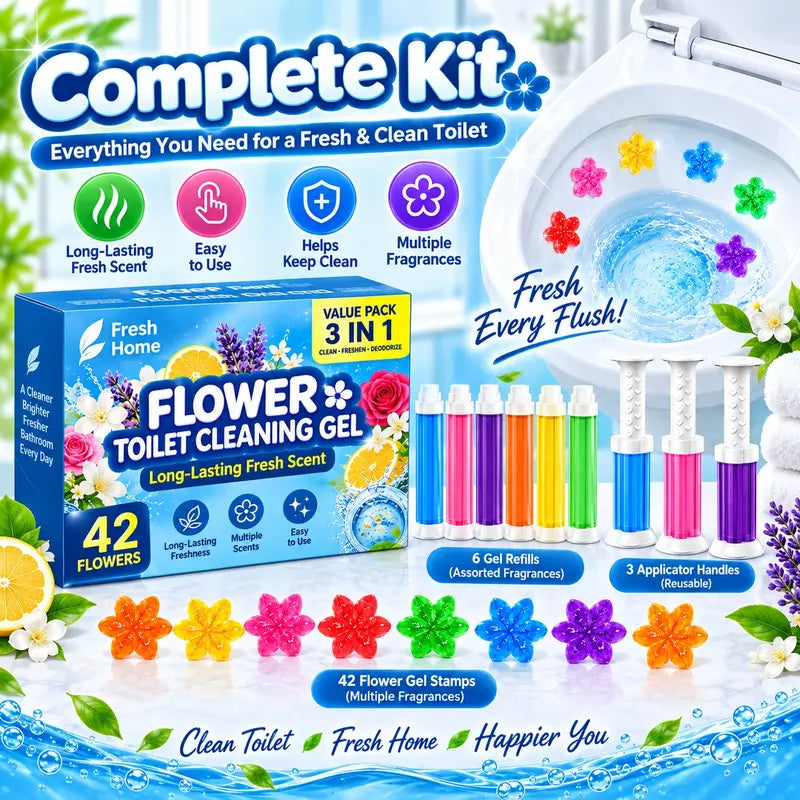 🔥Last Day 70% OFF 🔥3-Tubes Toilet Gel Stamp Box  Deodorizing Bathroom Freshener