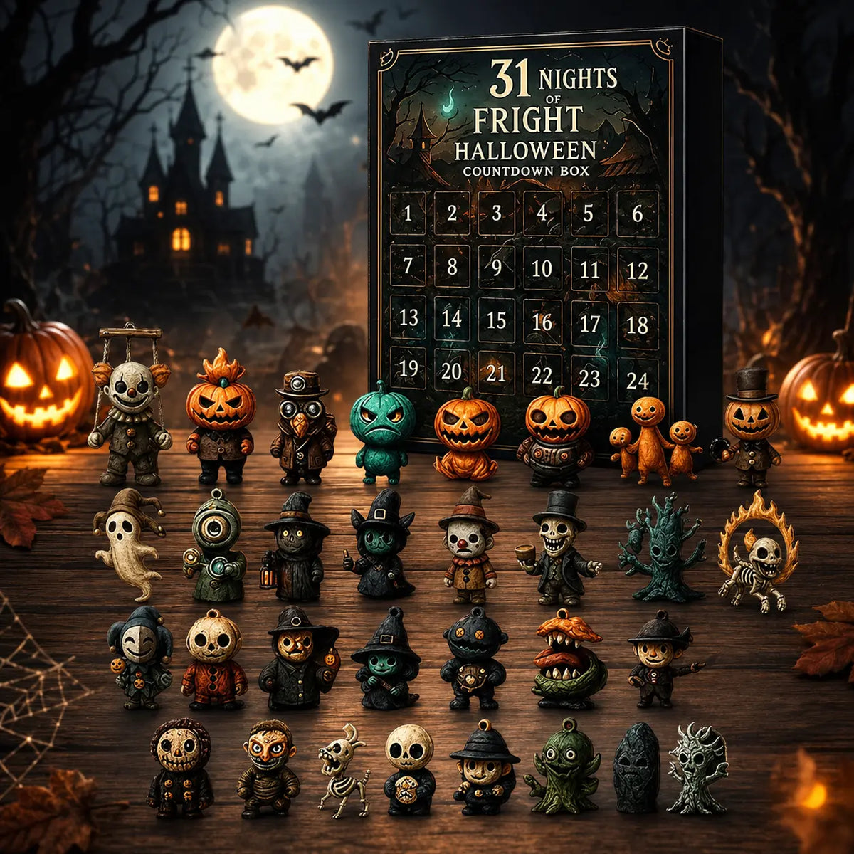2026 Halloween Advent Calendar, 31-Day Blind Box Surprise Gift Set 🎃
