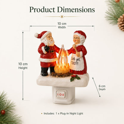🎄 Santa & Mrs. Claus Christmas Plug-In Night Light