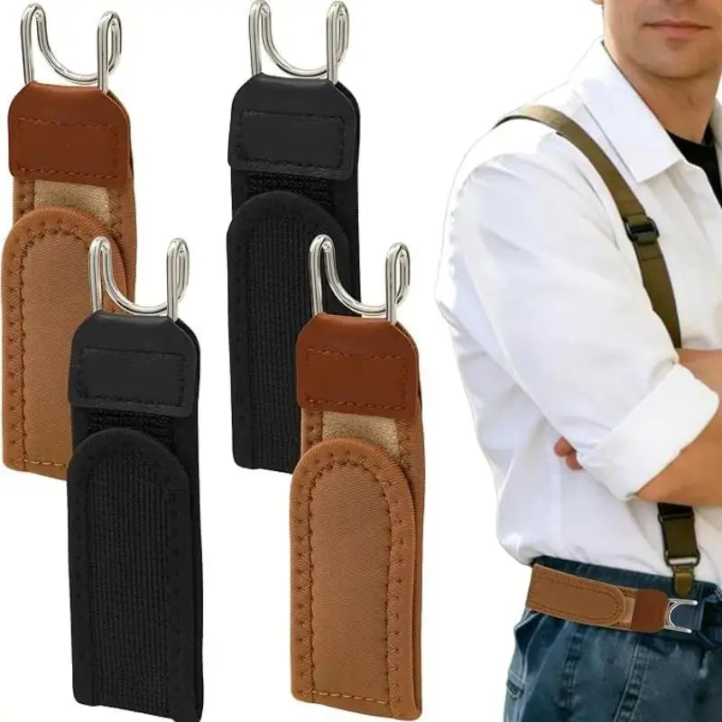 No Show Invisible Belt for Men & Women, Adjustable Non-Elastic Fabric Belt for Jeans