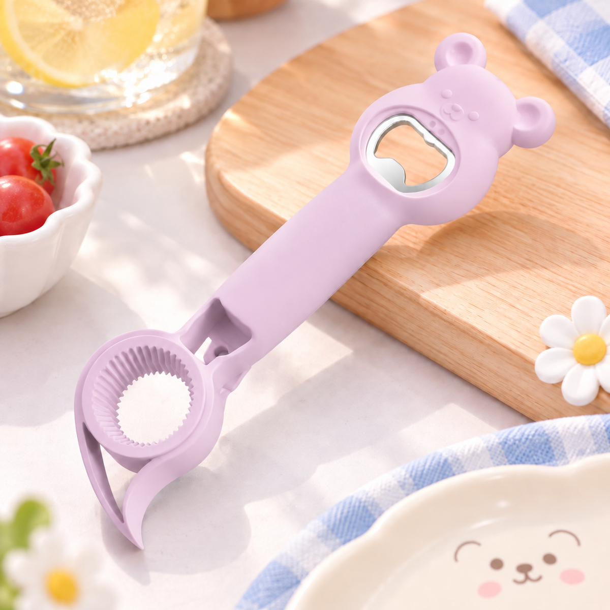 4-in-1 Cute Cartoon Multifunctional Bottle & Jar Opener 🧸