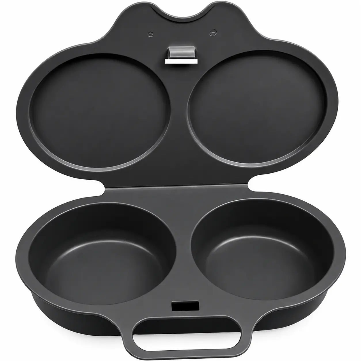 BPA-Free Microwave 2-Cup Egg Steamer Mold (Dark Gray) – Non-Stick Quick Prep Egg Cooker