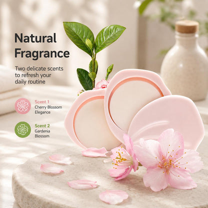 Cute Peach-Shaped Portable Soap Sheet Holder, Double-Layer Travel Soap Case ✅