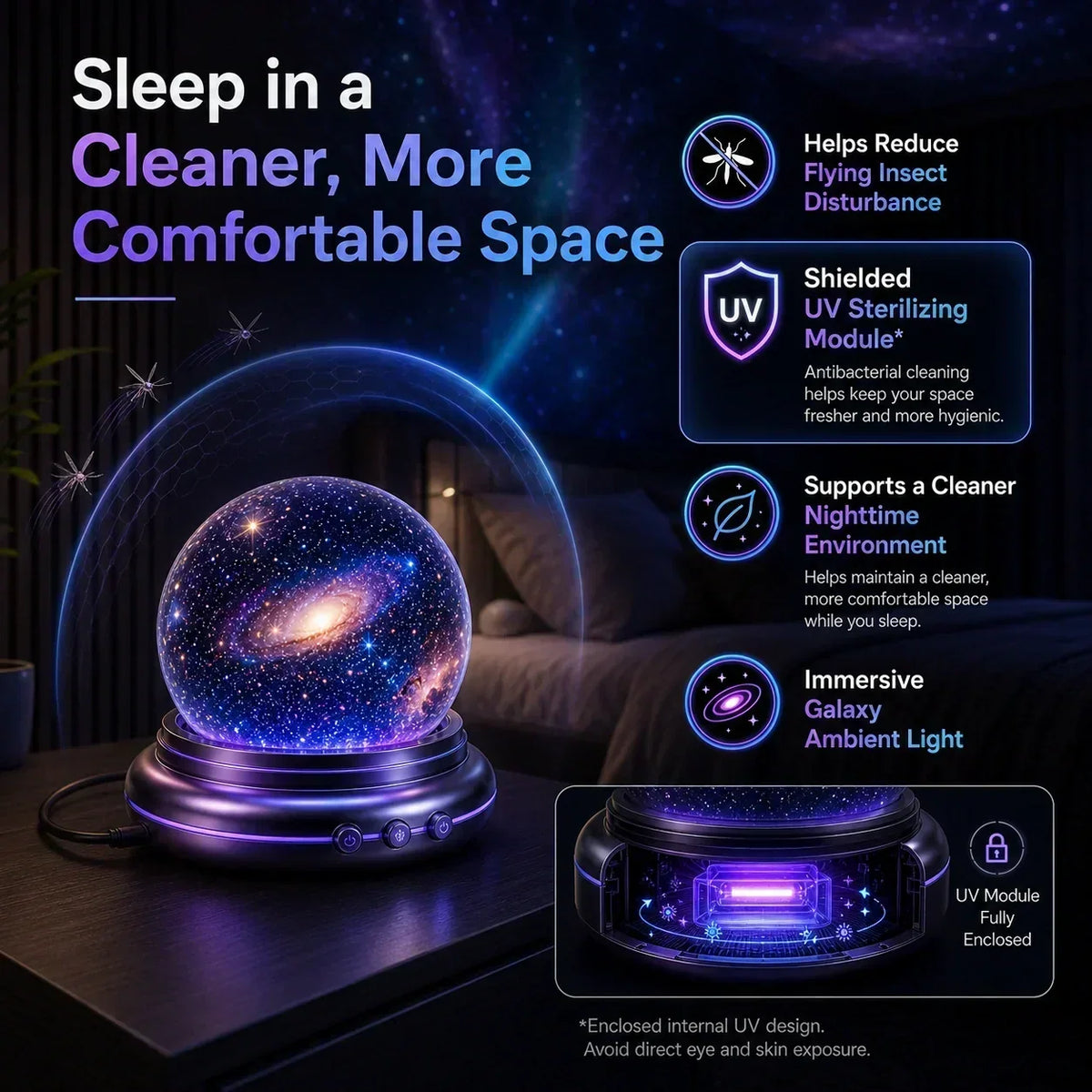🏆2026 Best Seller |🌌 Galaxy & Ocean Projector Night Light | Bring the Night Sky Home