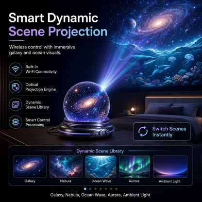 🏆2026 Best Seller |🌌 Galaxy & Ocean Projector Night Light | Bring the Night Sky Home