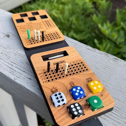 🔥 LAST DAY 49% OFF – ⚓ Ship, Captain, Crew Travel Dice Game | Compact Cherry-Wood Game with Dice, Scoring Pegs & Leatherette Carry Case for 2–4 Players 🎲✨