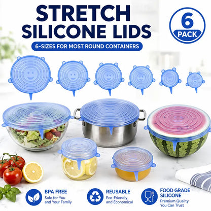 🔥Adpartner Silicone Lids for Food Storage (6-Pack)