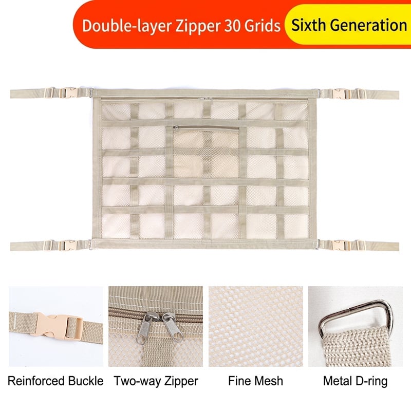 🚗Car Ceiling Storage Net Pocket