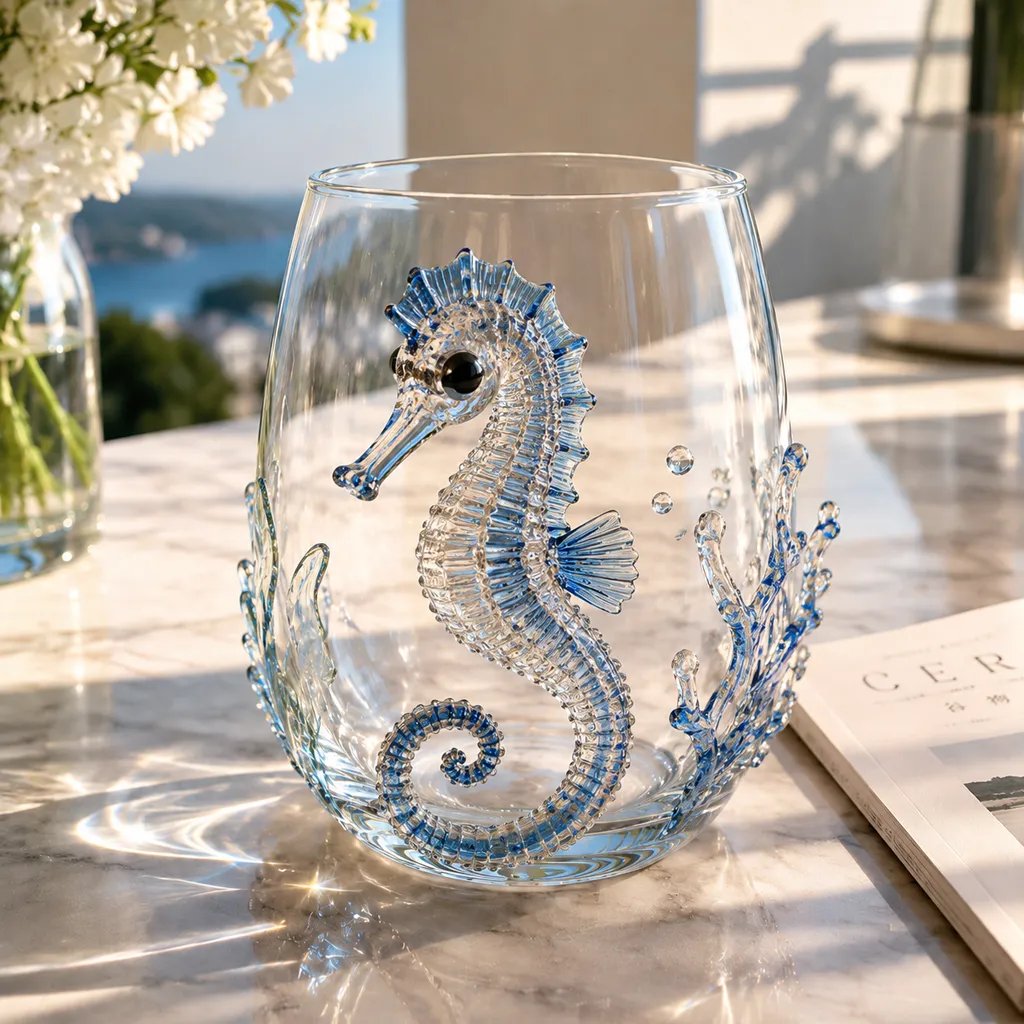 🎁The Perfect Beach House Gift🌊3D Ocean Animal Artisan Glassware Collection