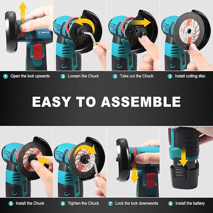12V Cordless Mini Angle Grinder Kit