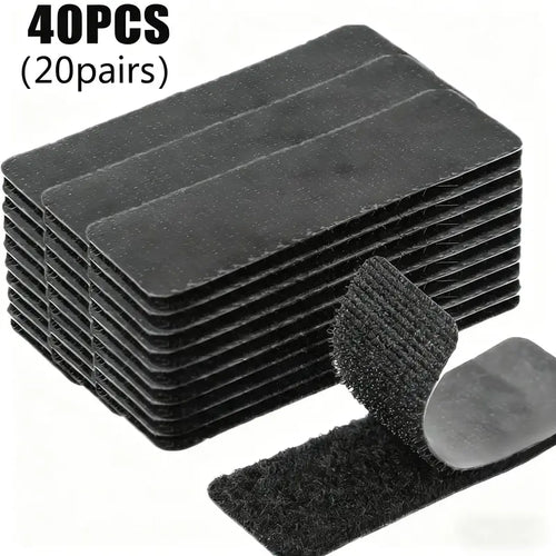 Heavy Duty Water-Resistant Reusable Self-Adhesive Double-Sided Hook-and-Loop Strips