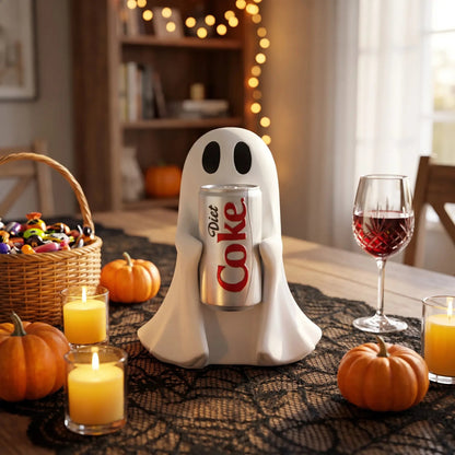 🎃Halloween Sale🎃Ghost Holding Drink Resin Craft Ornament, Home Decor Item