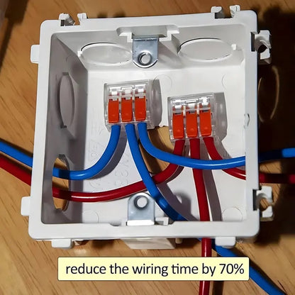 ⚡75 Pack Wire Quick Connectors | Reusable 2/3/5 Port Electrical Terminal Block Kit