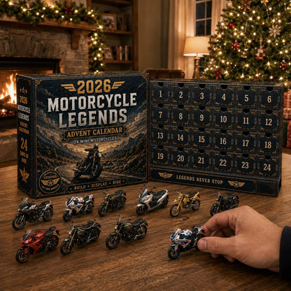 💯2026 Motorcycle Legends Advent Calendar – 24 Days, 24 Mini Motorcycles, 24 Legendary Rides
