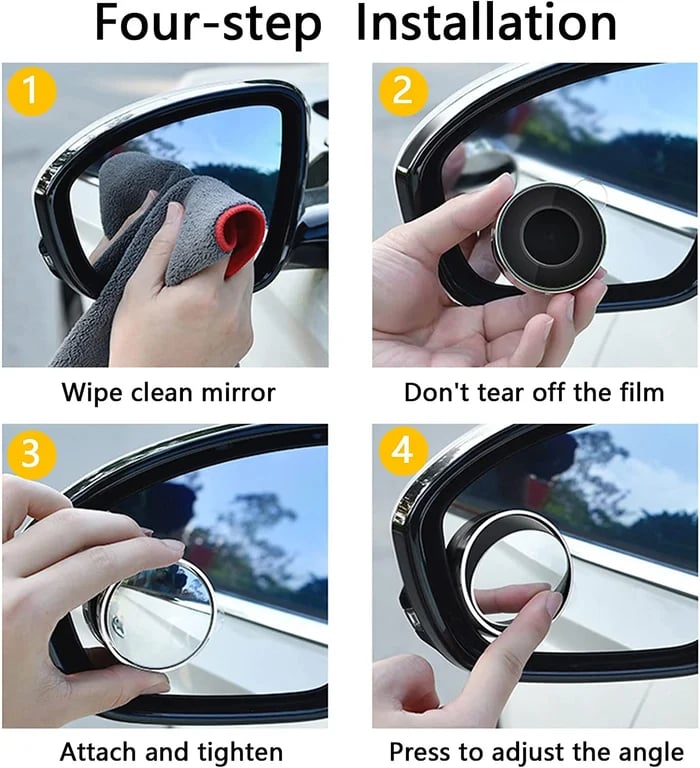 🔄 Car Blind Spot Mirror – See What Your Side Mirror Misses