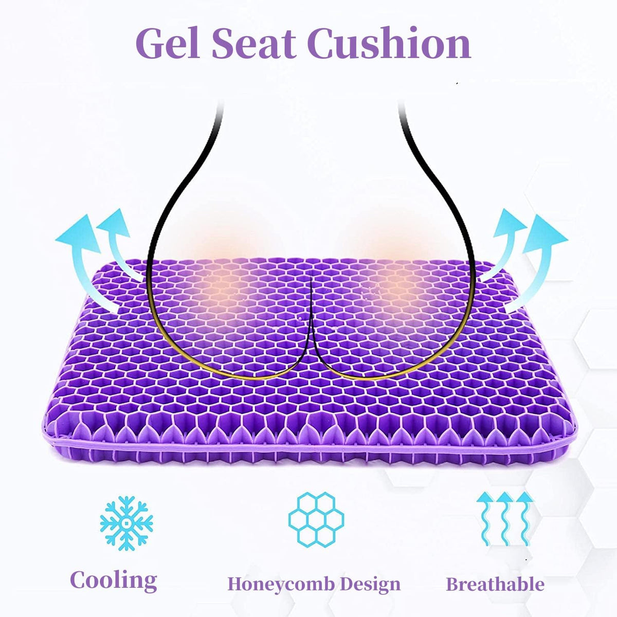 ✨LAST DAY 49% OFF❤Ergonomic Silicone Seat Cushion – Relief You Can Feel
