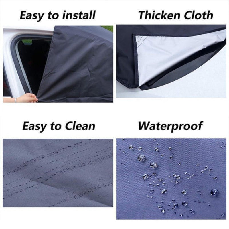 🚗Limited Time Promotion 50% OFF ✨ 4-Layer Magnetic Windshield Car Cover - Thermal Insulation & Frost Protection with Easy Installation ❄️🔗