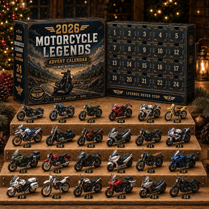 💯2026 Motorcycle Legends Advent Calendar – 24 Days, 24 Mini Motorcycles, 24 Legendary Rides