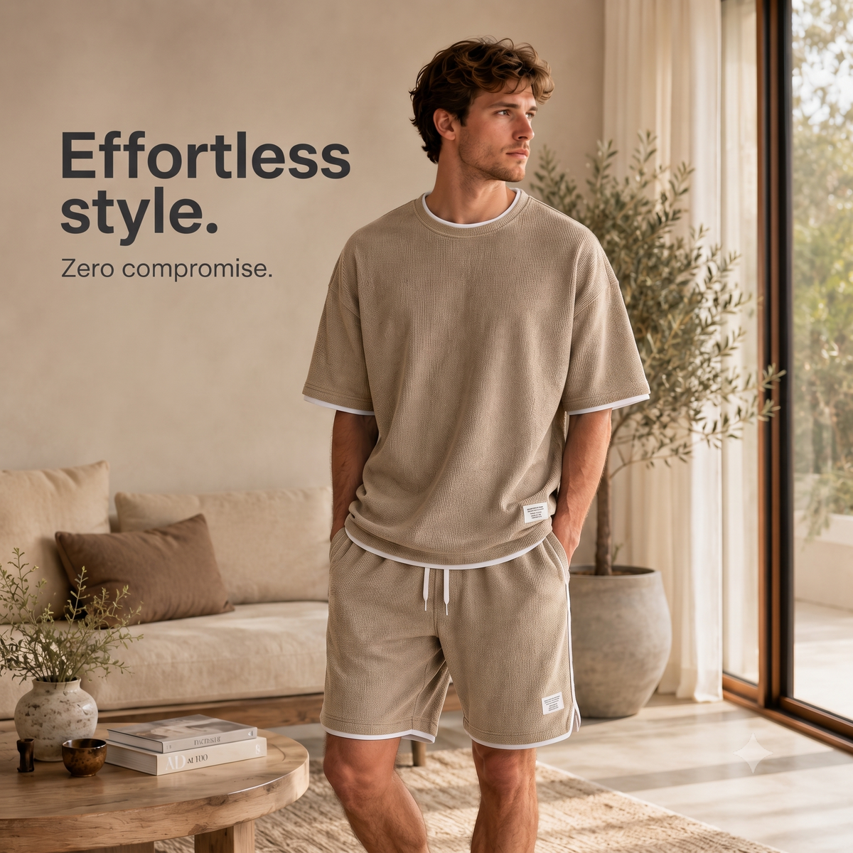 Premium Waffle Knit Lounge Set