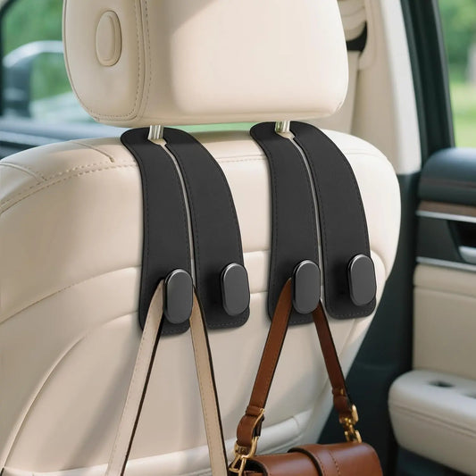 Car Seat Headrest Hooks, Heavy-Duty Purse & Grocery Bag Hangers ✅