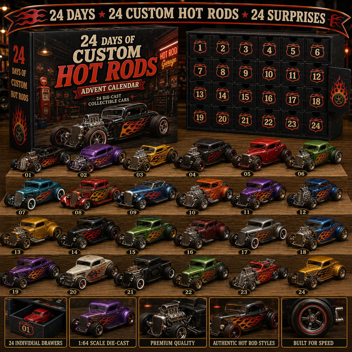 24 Days of American Car Legends Advent Calendar