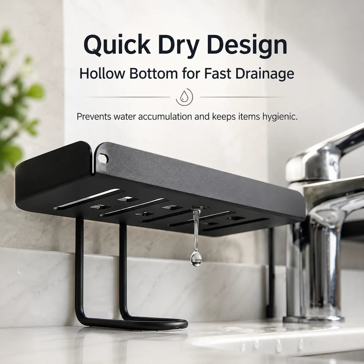 Foldable Steel Over-Sink Shelf Organizer, No-Drill Adjustable Storage Rack ✅