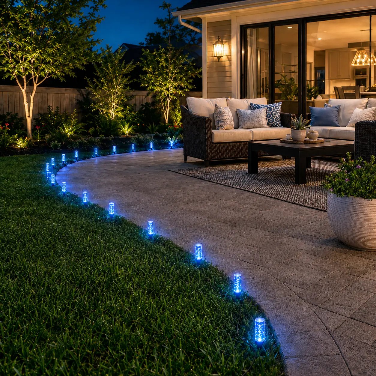 Set of 20 LED Solar Garden Stake Lights